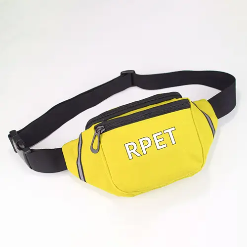 Eco-Friendly Waist Bag Made from Recycled Polyester with Adjustable Strap